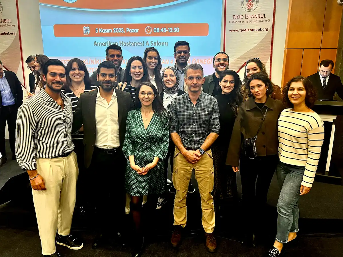 Associate Professor Dr. Cengiz Andan at a gynecology and obstetrics scientific meeting